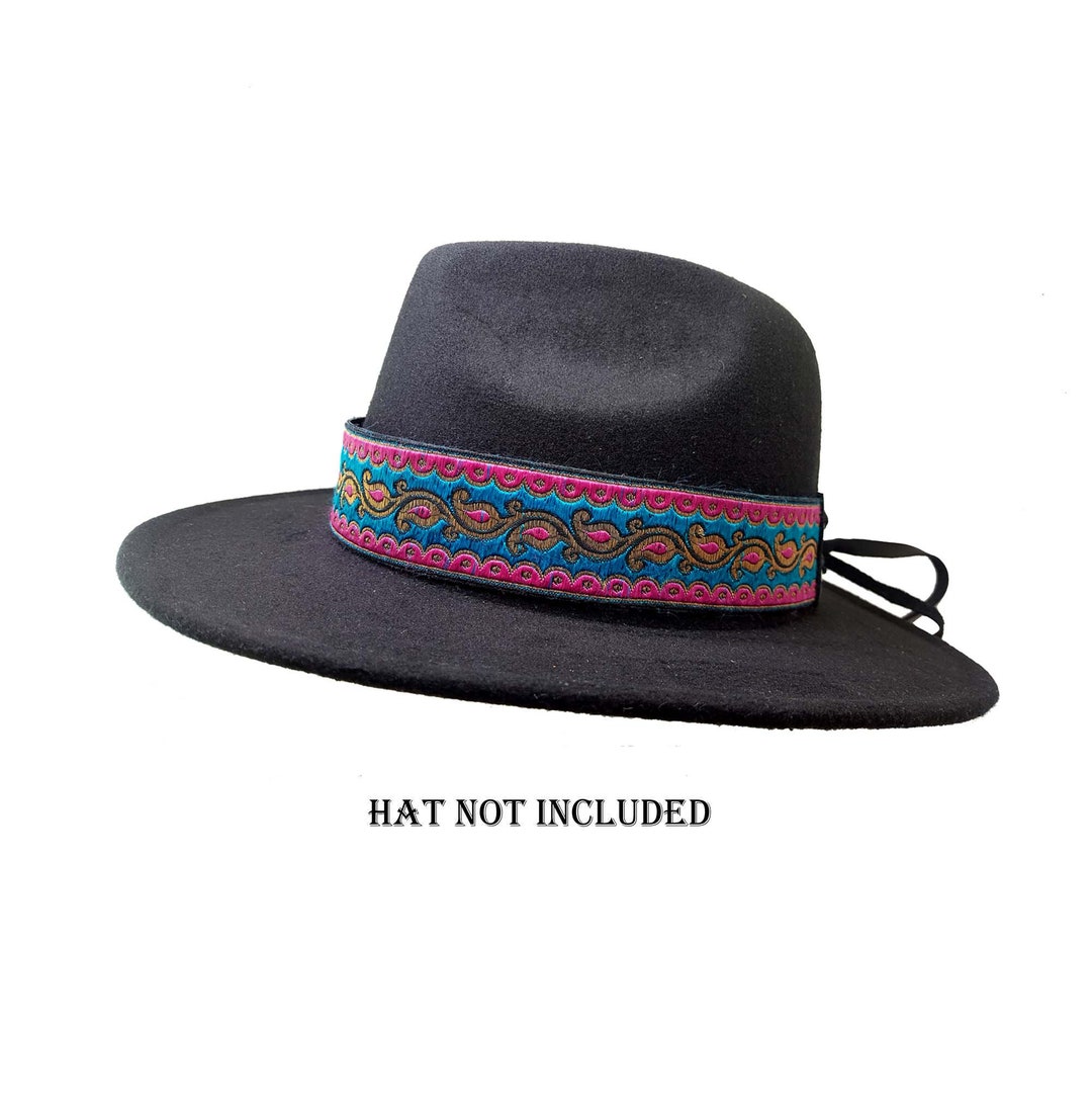 Hutband Für Fedora, Cowboy- & Strohhüte – Abnehmbare Lederbänder In Verschiedenen Farben, 56-58 Cm Kopfumfang