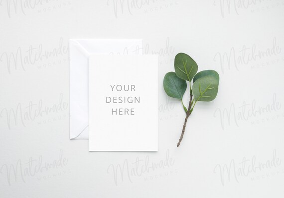 Greeting Card Mockup Invitation Mock Up Blank Card Mockup Etsy