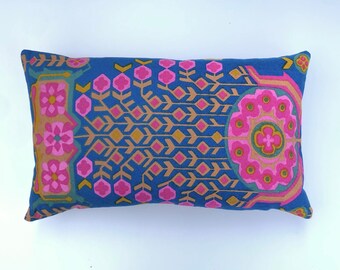 vintage mid century scandi & designer Chartreuse Watercolor Pillow Cover. $33