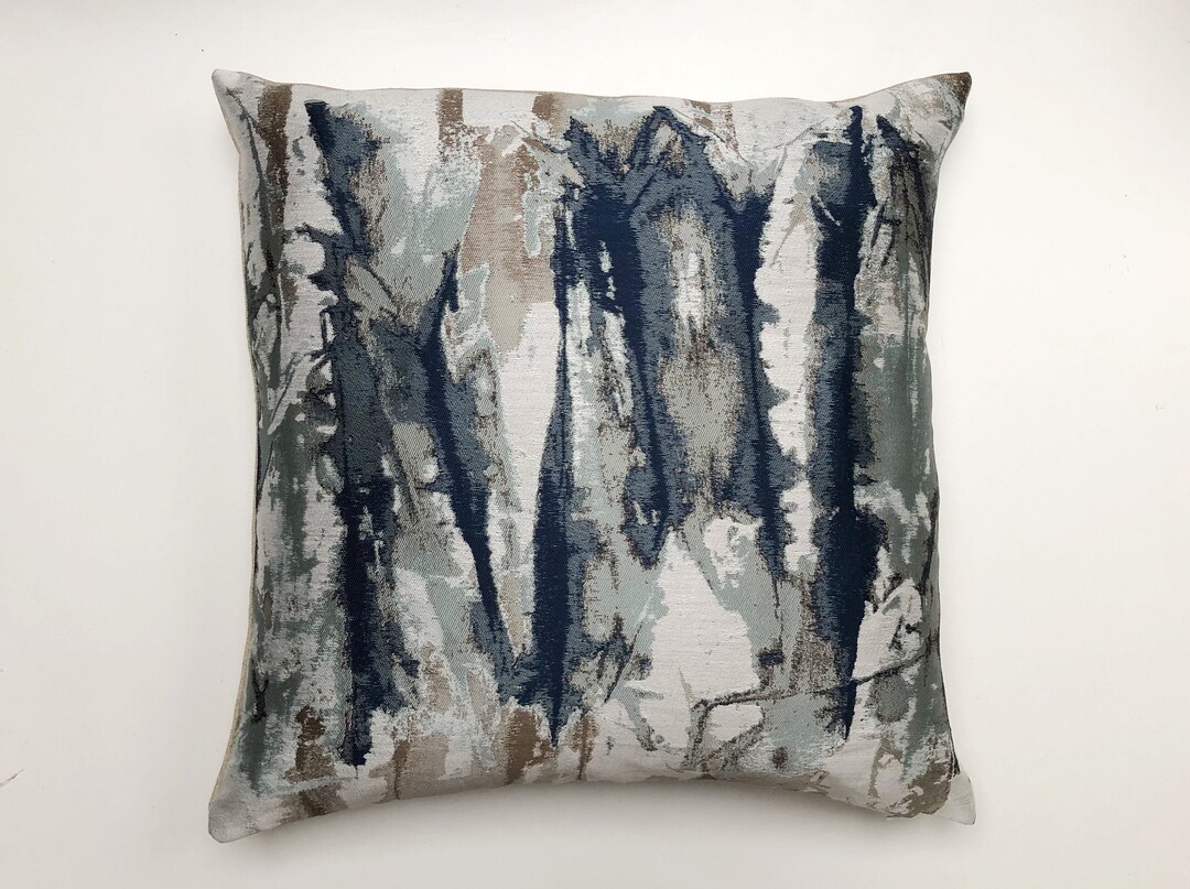 Harlequin Takara Cushion Cover in Indigo/denim Ink Print - Etsy UK