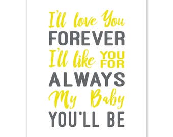 Personalized Nursery Print, Baby Girl Decor, USA Made