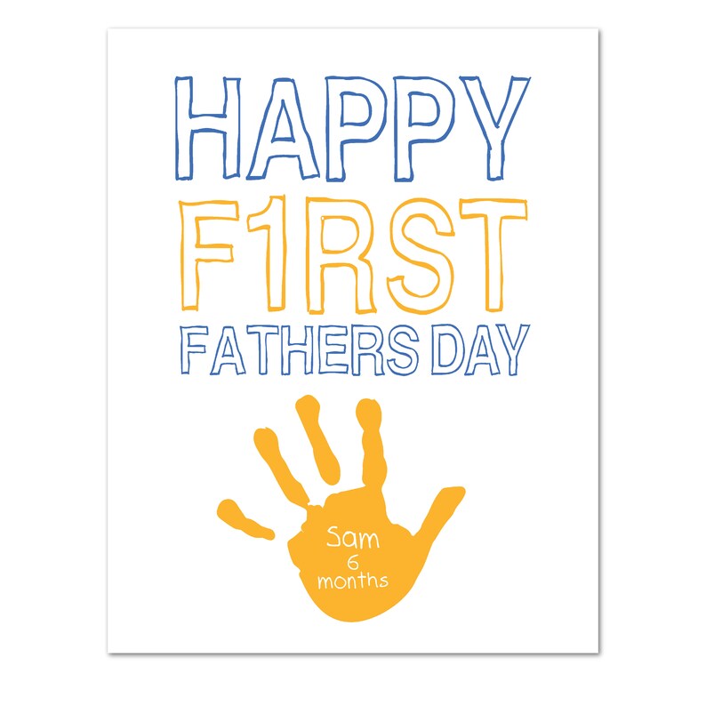 Happy First Fathers Day First Fathers Day Gift Kids | Etsy