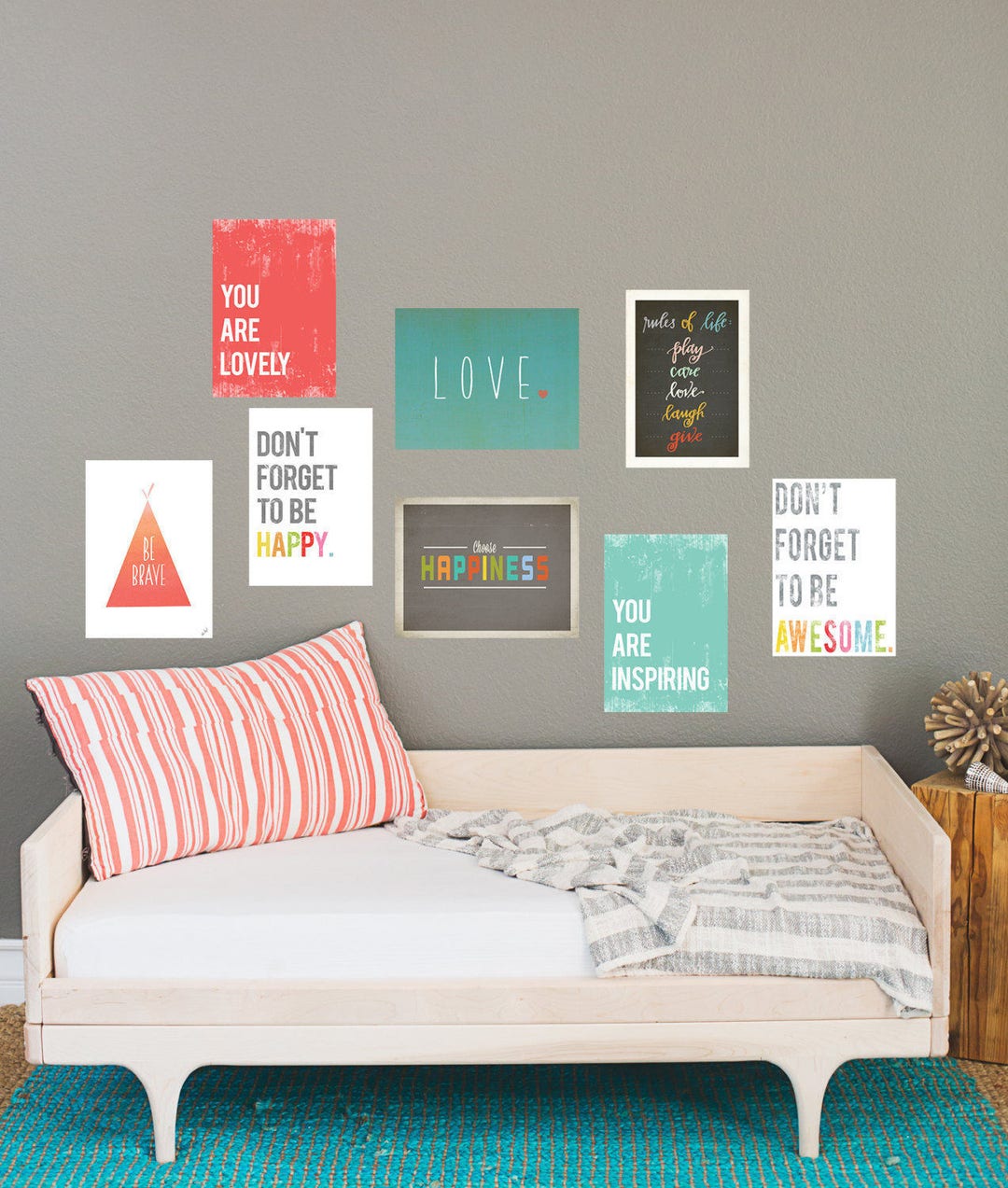 Rules of Life Mini Print Collection, 5x7, Wall Cards, Inspirational Art ...
