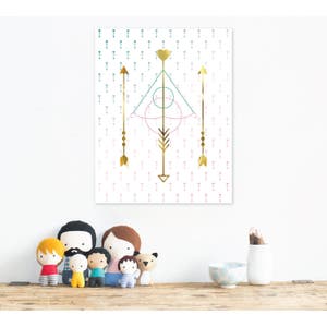 Printable Boho Print, Arrow Wall Decor, Tribal Nursery Decor, Instant ...