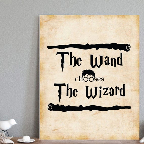 Harry Potter Wand Kunst Harry Potter Zitate Etsy