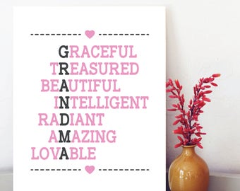 Gift For Grandma, Grandmother Gift, Personalized Grandparent Gifts, Unique Grandparent Gift, Grandchildren Gift, Gift from grandkids