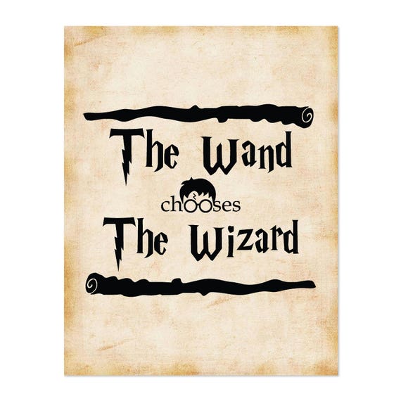 Harry Potter Wand Kunst Harry Potter Zitate Etsy