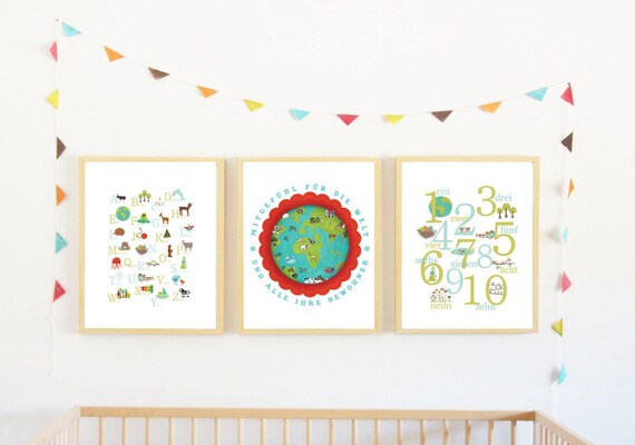 German Nursery Decor Collection Etsy
