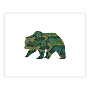 Kinderzimmer Dekor, Bär, Waldtiere Druck, Bär, Kunstdruck, Kinderzimmer Illustration, Waldtiere, Bär Illustration