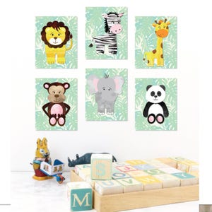 Baby Animal Prints, Animal Nursery Art Prints, Zoo Animals, Jungle Nursery Decor, Safari Nursery Decor, Art Safari Nursery, Baby animals