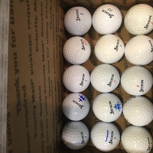 Used Srixon GOLF Balls - 15 White  -  Minor wear