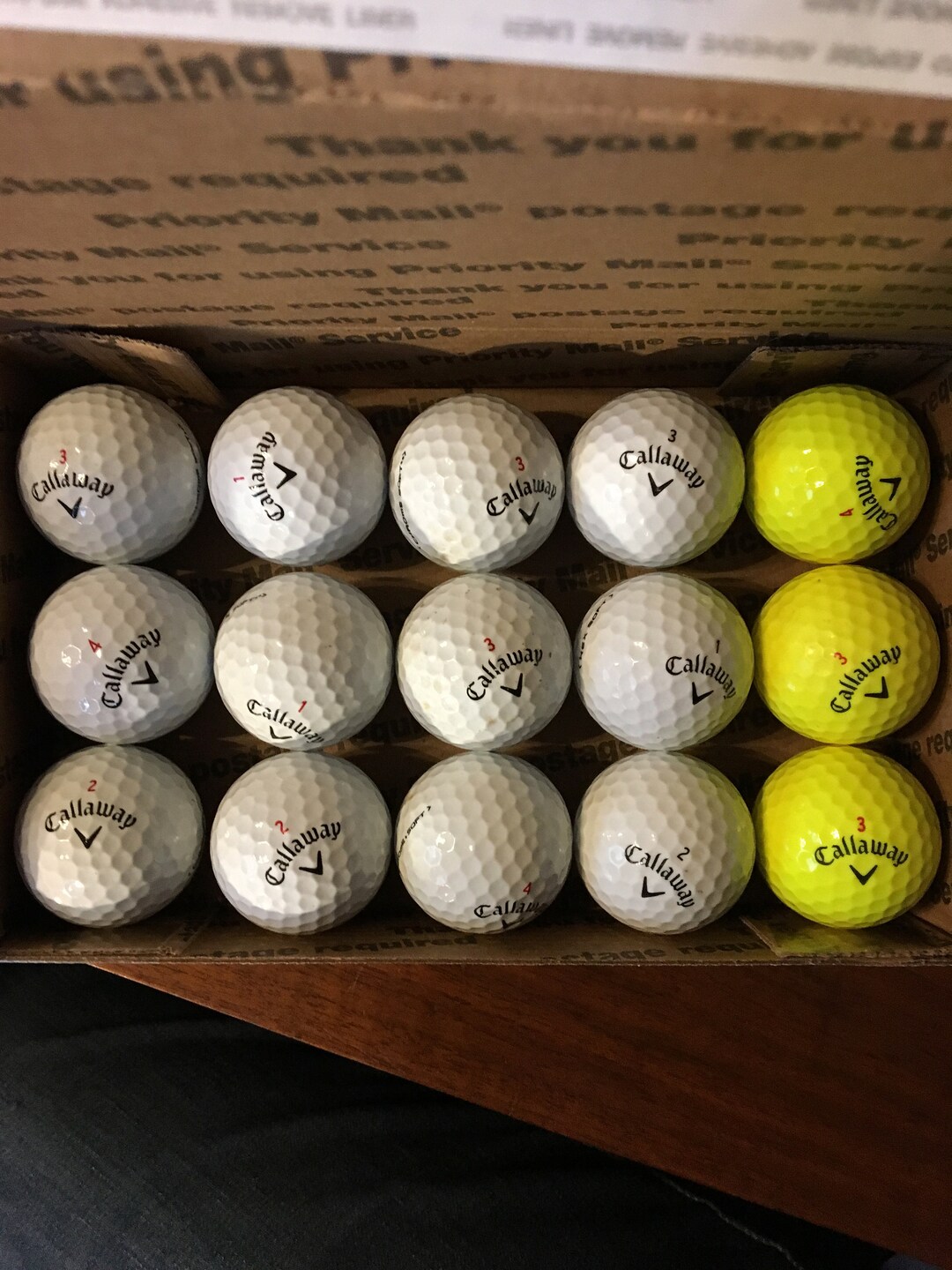 Used CALLAWAY GOLF Balls CHROMESOFT & Hexsoft 12 White 3 Etsy