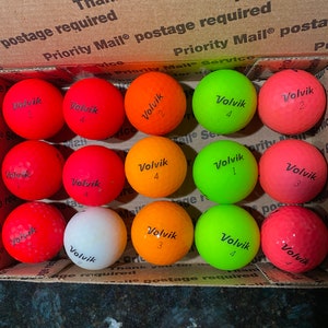 Used Volvik - (Colors)  GOLF Balls -  Yellow - Orange  - White - Minor wear