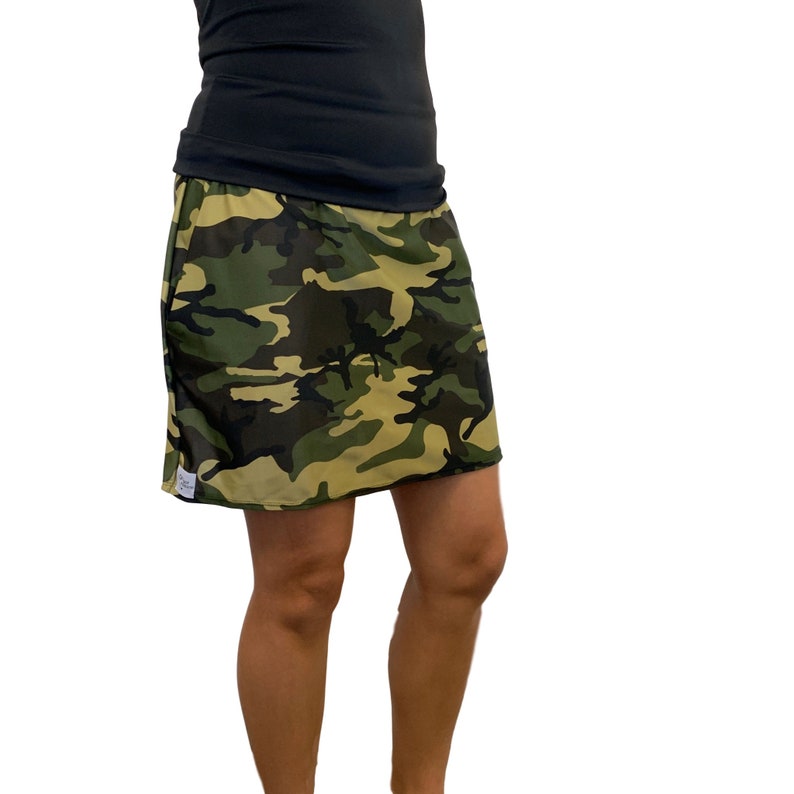 Camouflage Print camo Golf / Running Skirt Side Pocket and Etsy