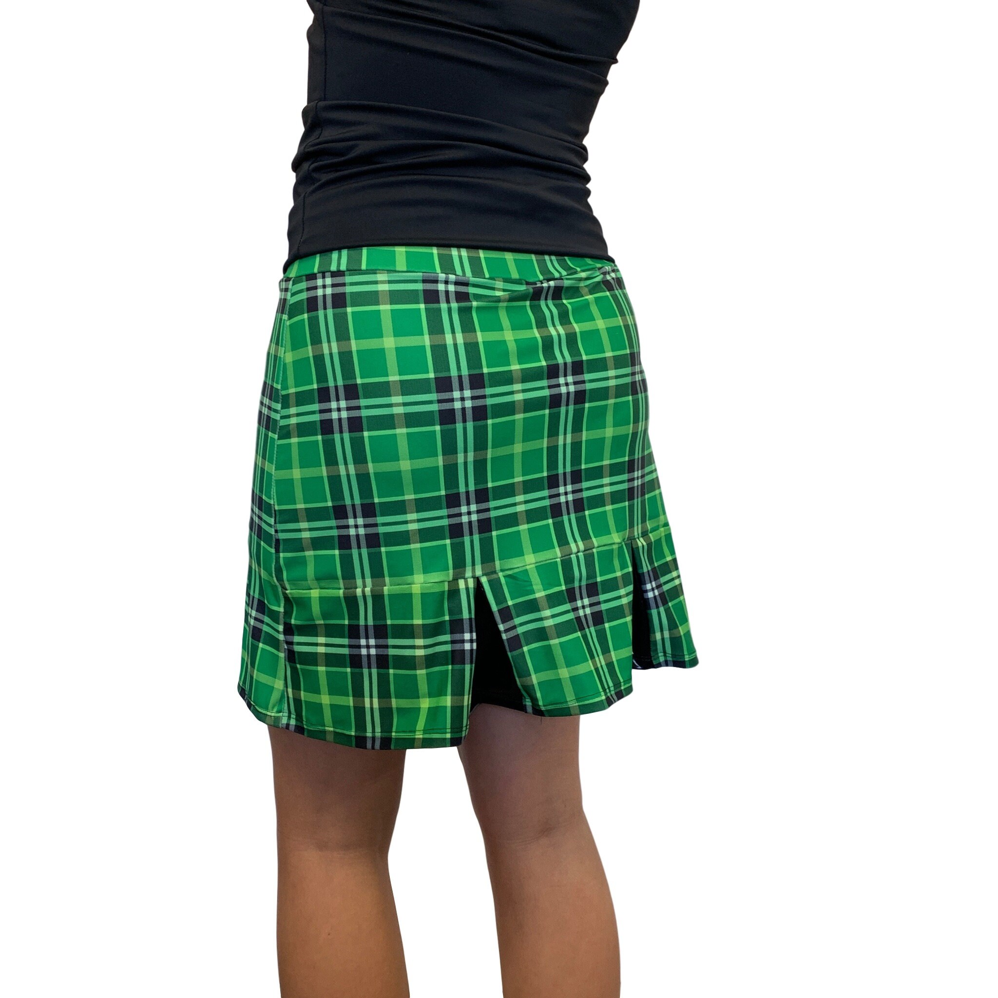 Plaid Golf / Running Skirt Side Pocket & Attached Short Etsy