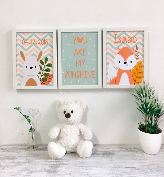 framed nursery wall art