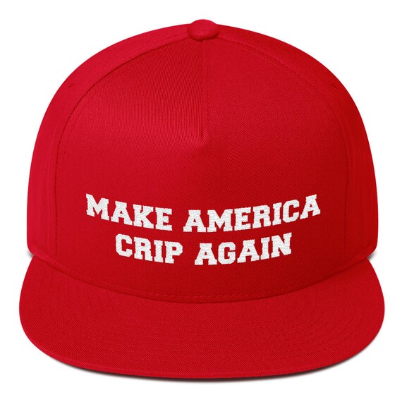 Make america crip again hat Flat Bill Cap Etsy