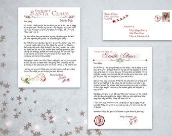 Editable Santa Letter, Santa Letter Kit with Envelope SLT-101