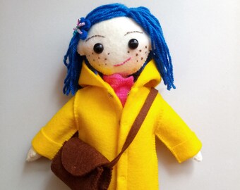 The Spy Coraline Doll Movie Coraline Inspired Handmade Doll Etsy