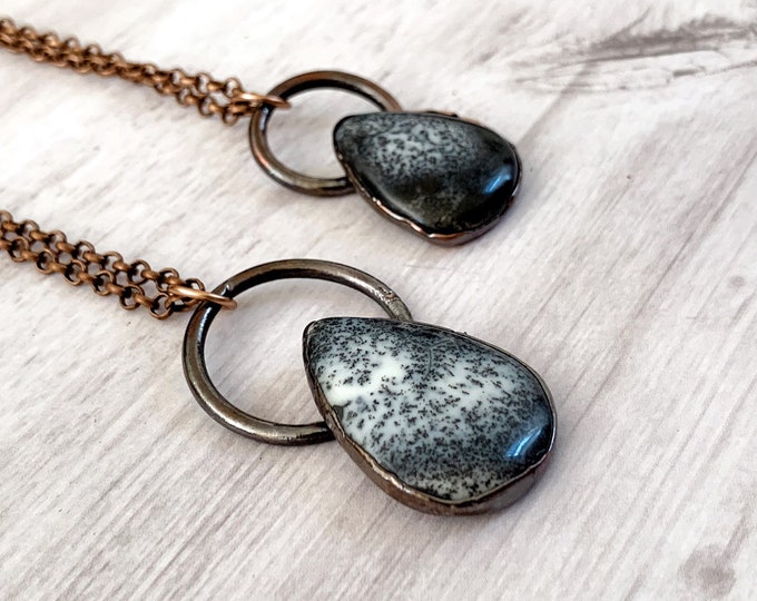 Color Printing Halloween Agate Gemstone Pendant Necklace H1908 0582