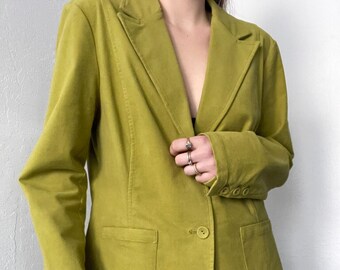 plus size lime green blazer