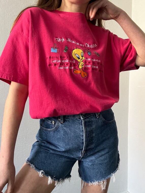 Vintage Tweety Bird "High Maintenance" Tee - image 6