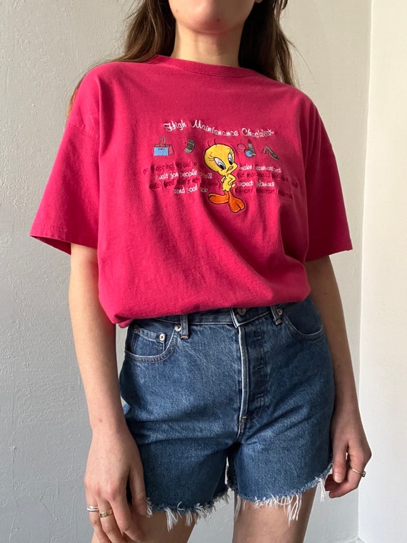 Vintage Tweety Bird "High Maintenance" Tee - image 7