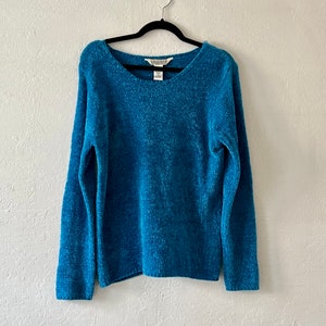 Vintage 1990s Silver gray Fuzzy Pullover Eyelash Sweater Etsy
