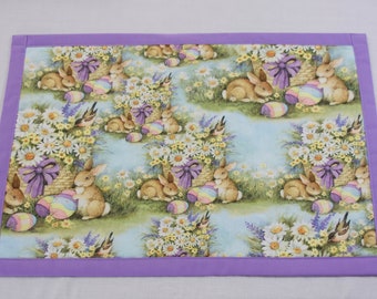 Easter Placemats, Easter Table Decor, Easter Table Linens, Bunny Placemats, Bunny Table Linens, Bunny Table Decor, Easter Decor, Bunny Decor