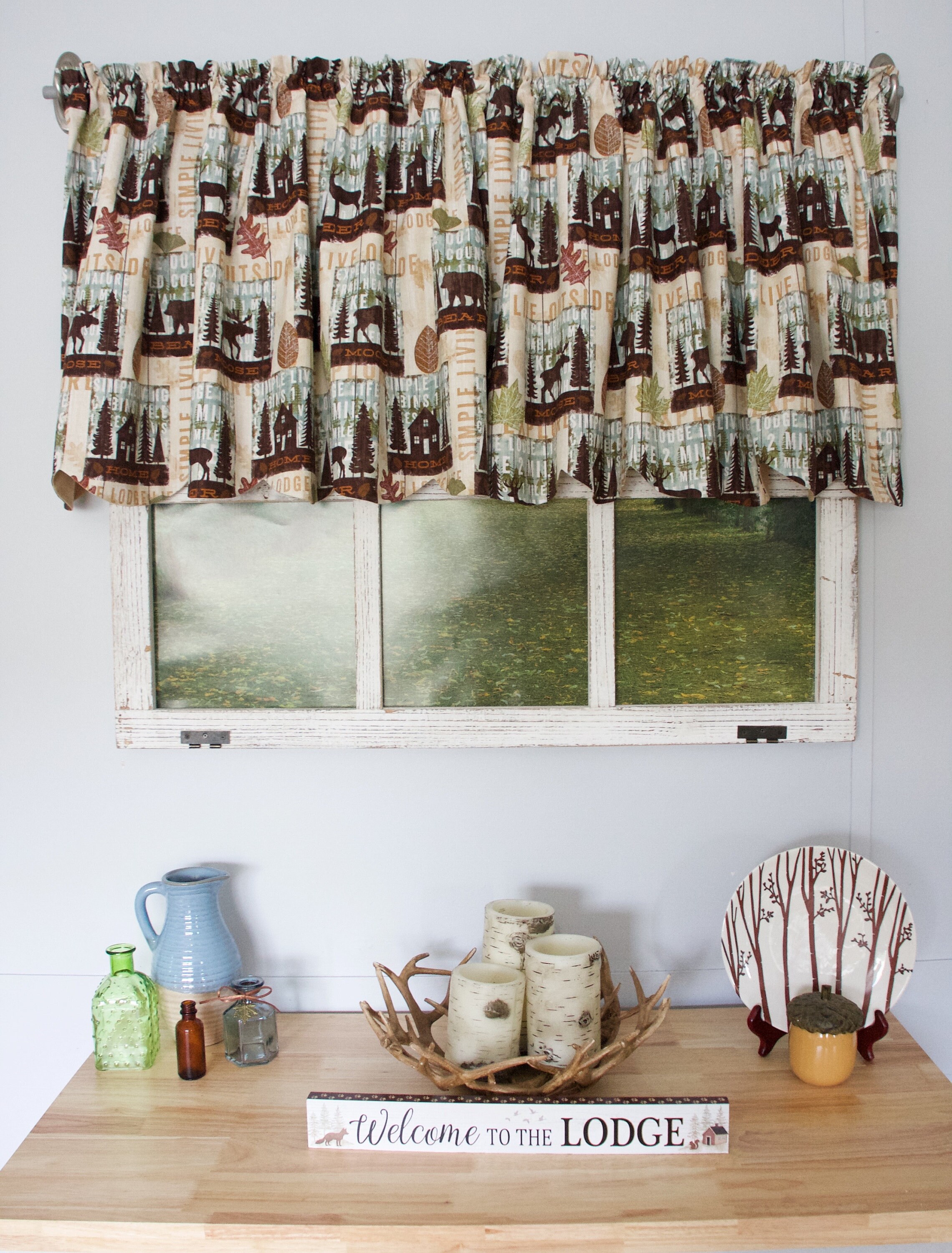 Lodge Curtains Lodge Valances Lodge Home Decor Cabin Etsy