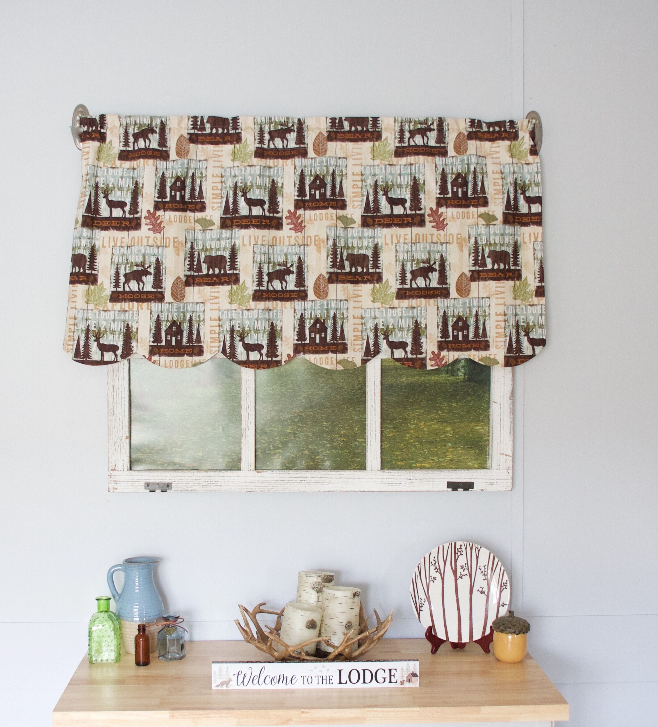 Lodge Curtains Lodge Valances Lodge Home Decor Cabin Etsy