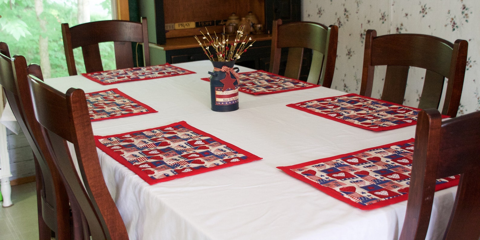 Country Placemats Placemats Country Heart Decor Country Etsy