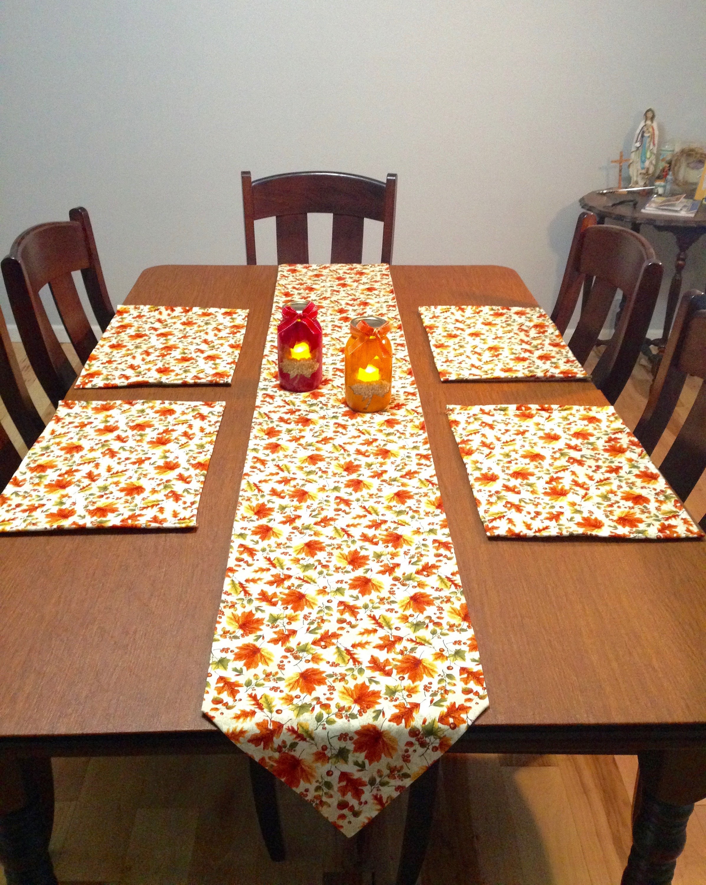Fall Table Runner Fall Placemats Placemats Table Runner Etsy