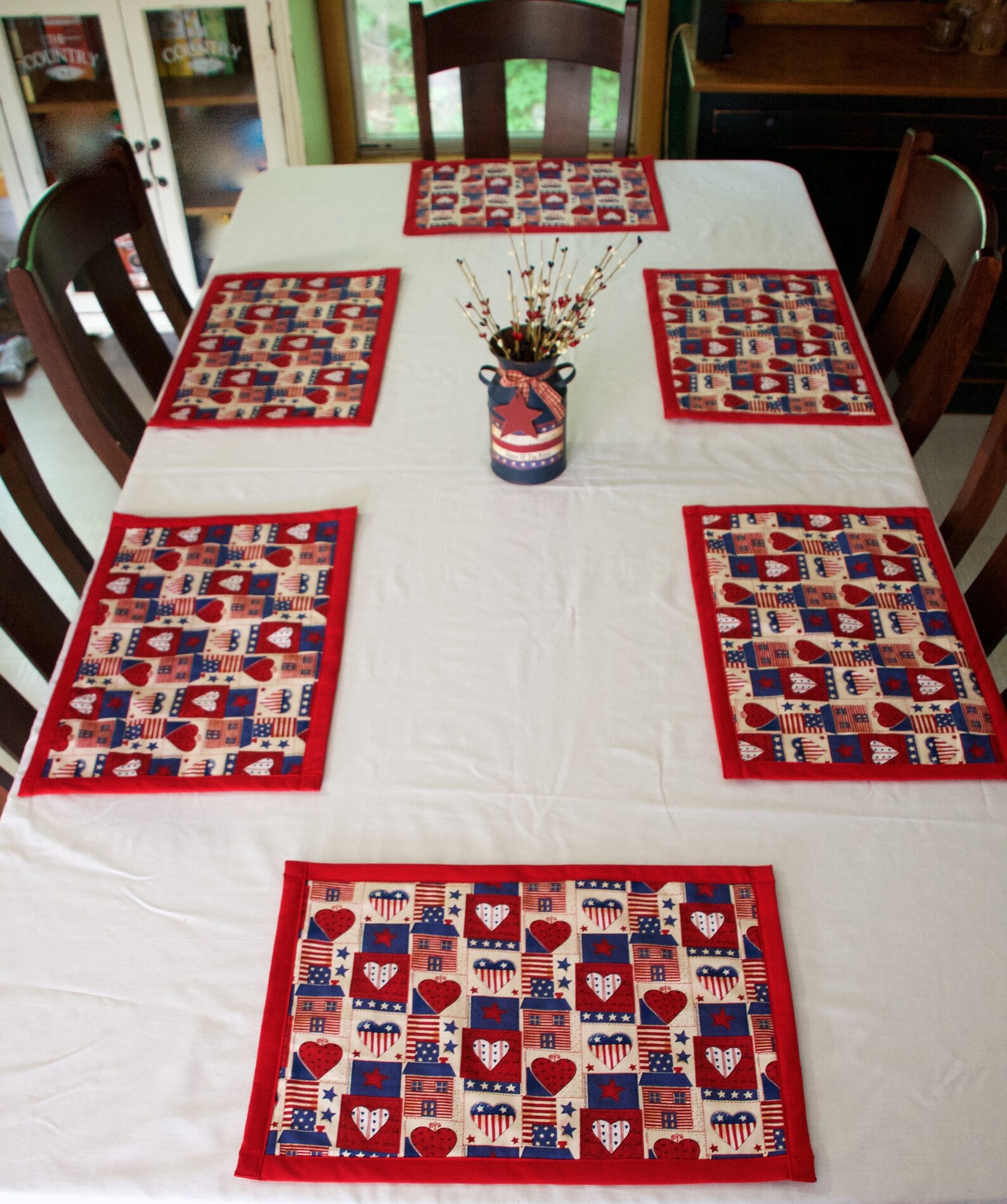 Country Placemats Placemats Country Heart Decor Country Etsy