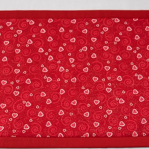 Valentine Placemats, Heart Placemats, Valentine Table Decor, Valentine Table Linens, Heart Table Decor, Valentine Home Decor, Heart Decor