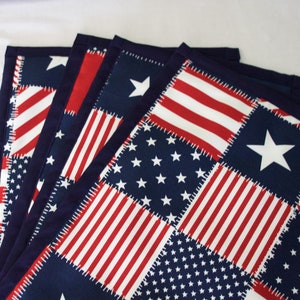Placemats, Americana Placemats, Patriotic Placemats, County Placemats, Country Home Decor, Table Linens, Country Table Linens, Kitchen Decor