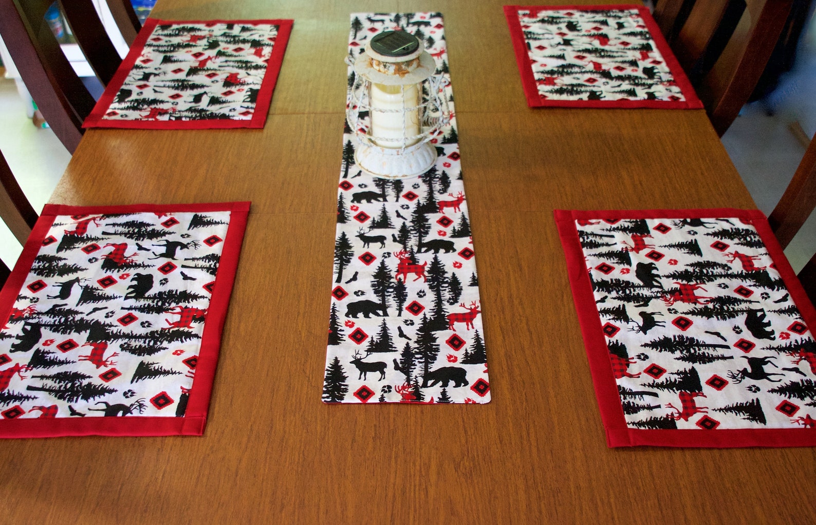 Lodge Table Runner Cabin Table Runner Table Runner Rustic Etsy