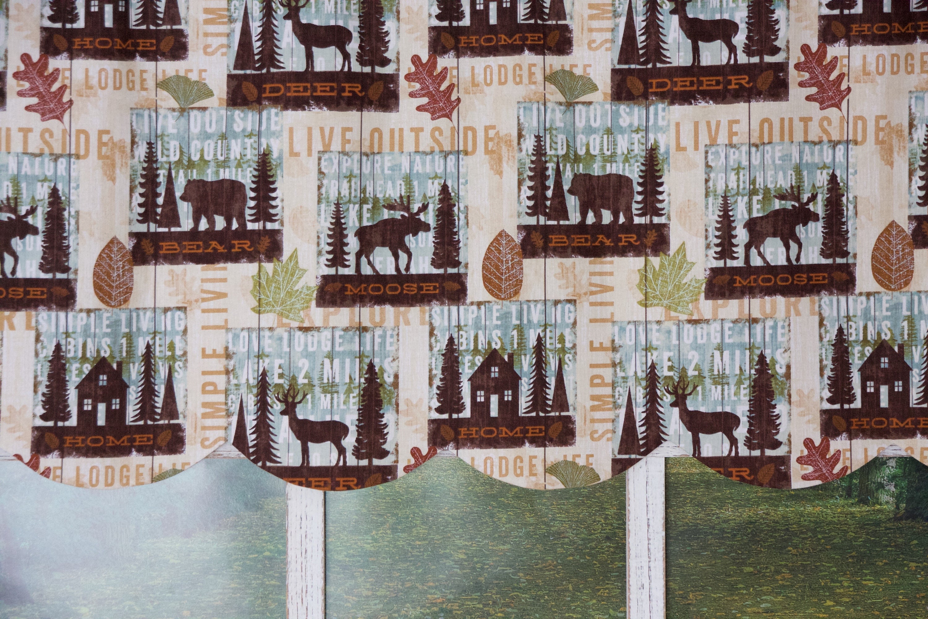 Lodge Curtains Lodge Valances Lodge Home Decor Cabin Etsy