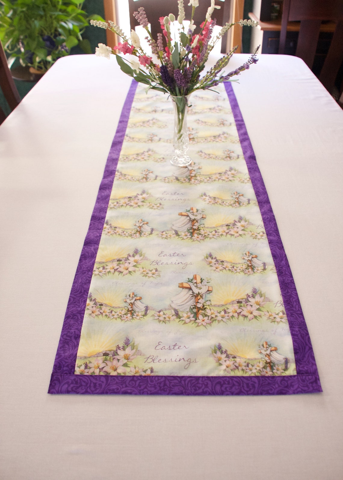 Easter Table Runner Easter Table Linens Easter Home Decor Etsy