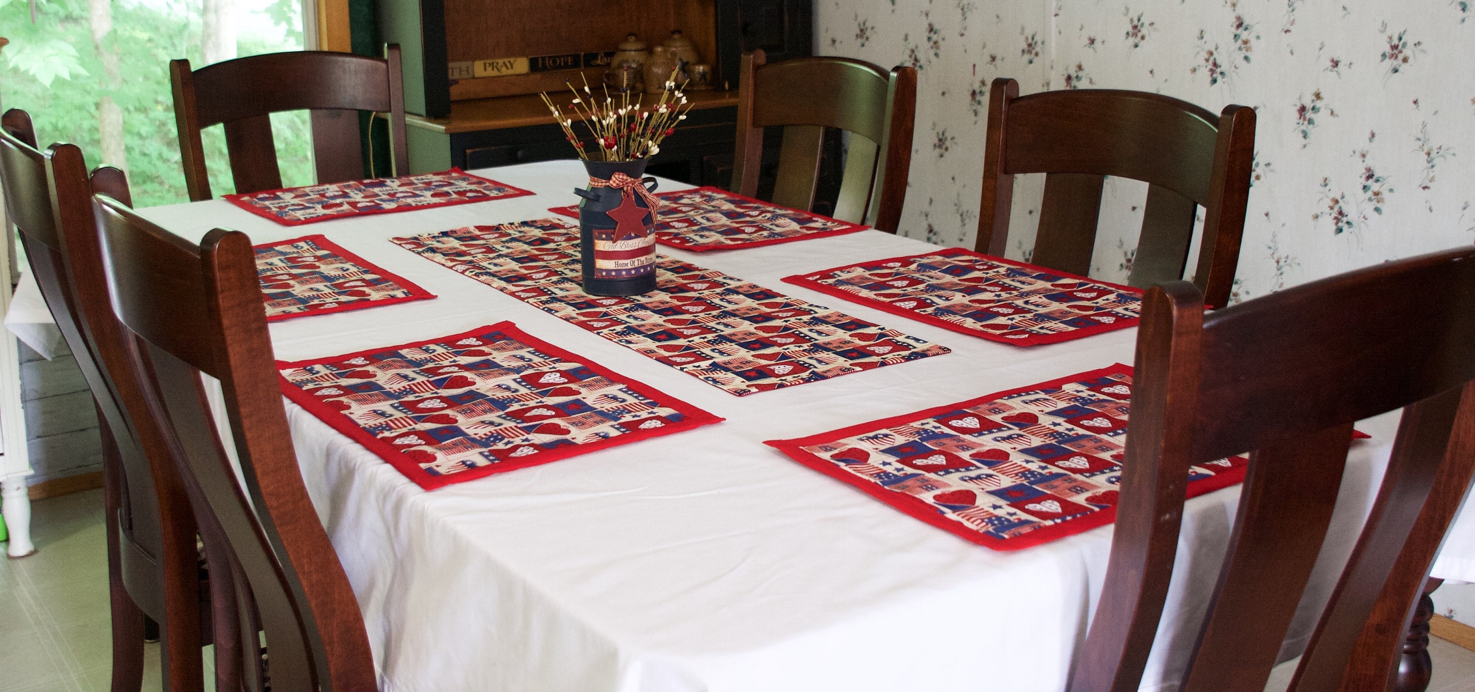 Country Placemats Placemats Country Heart Decor Country Etsy