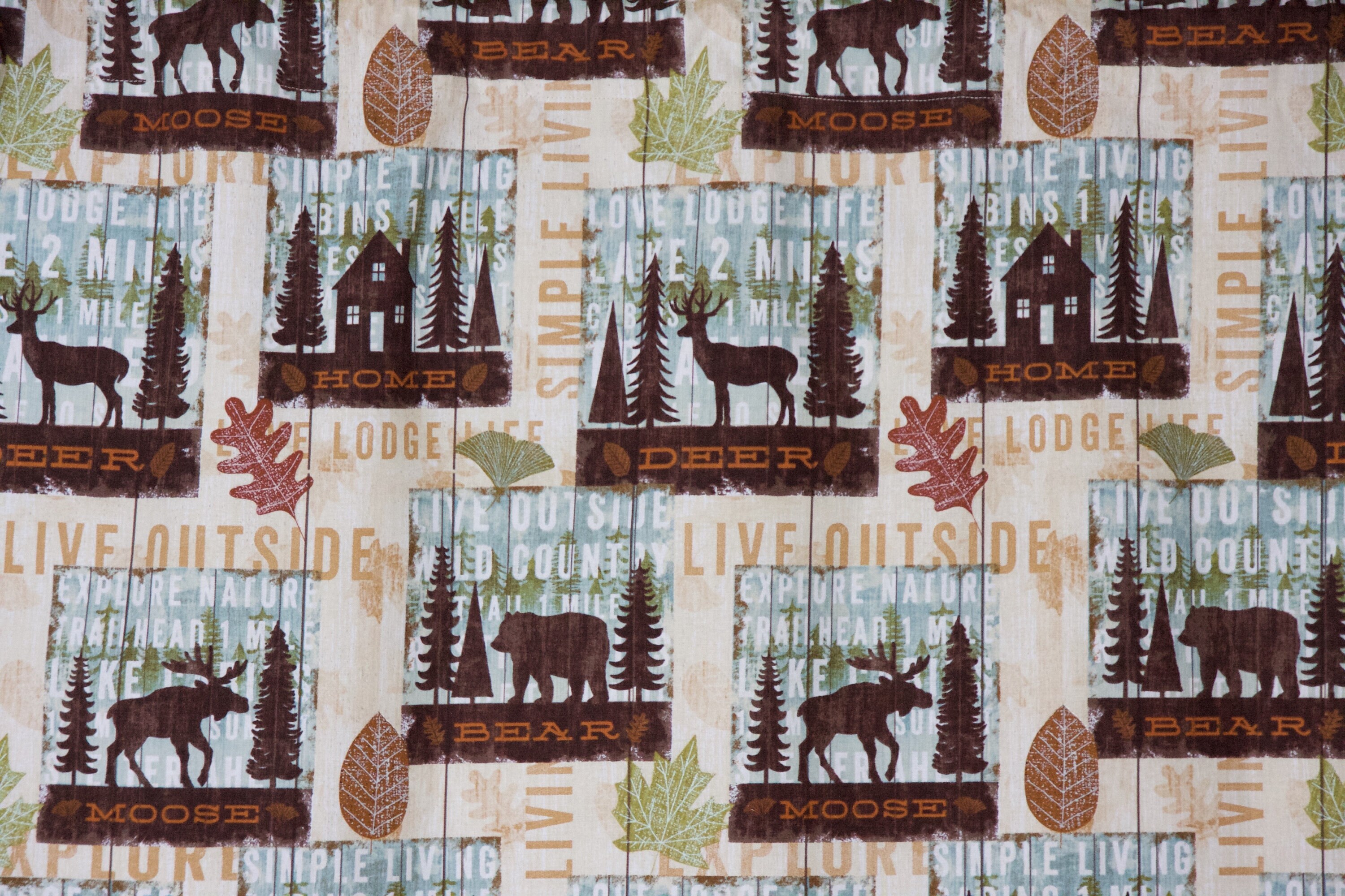 Lodge Curtains Lodge Valances Lodge Home Decor Cabin Etsy