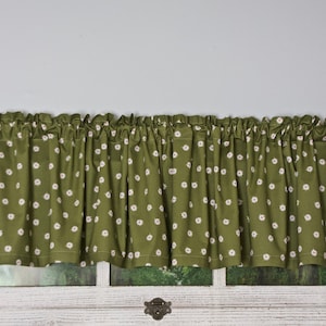 Daisy Valacnes,Daisy Curtains,Daisy Home Decor,Country Kitchen Valances,Country Home Decor,Spring Valances,Spring Curtains,Summer Valances