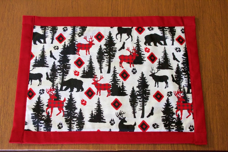 Lodge Placemats Cabin Placemats Country Placements Country Etsy