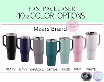 Engraved Mountains Tumbler with Handle: 40oz Insulated Travel Mug