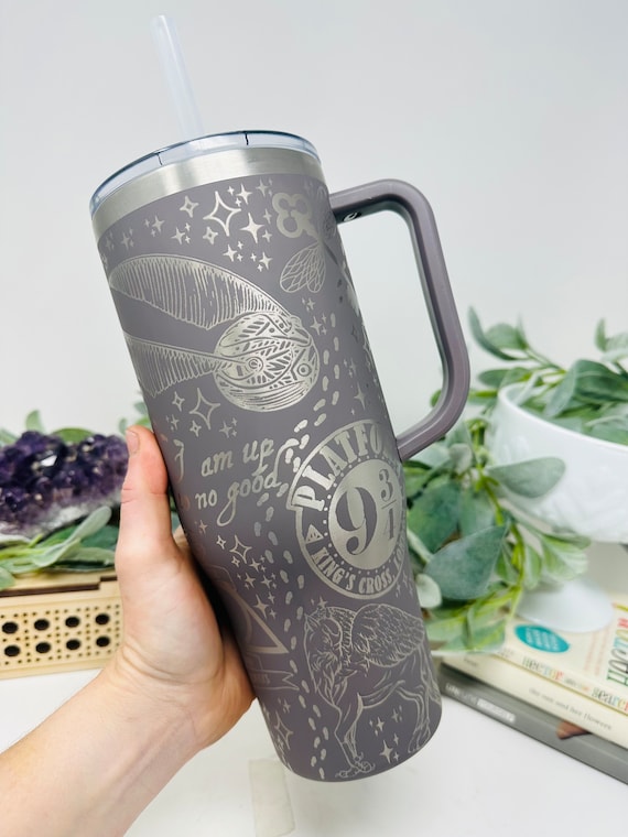 Hogwarts Stitch Tumbler / Stitch Tumbler / Hogwarts / Wizard /40oz Tumbler/  Stanley Dupe/ Stanley Tumbler/ Stanley Cup /stanley 