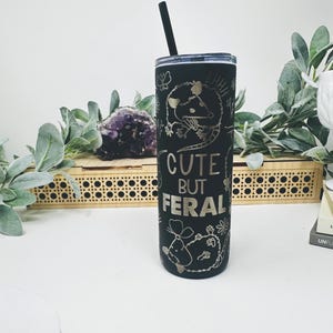 Süße aber wilde Opossum Reisebecher, Opossum Geschenk Lustige Kaffeetasse (20 Unzen dünn) Bild 3