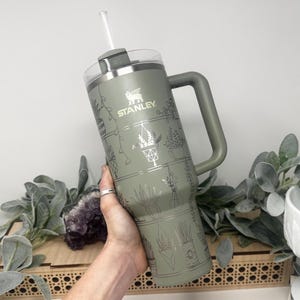 Rare Varigated Plant Lover Engraved Tumbler: 40oz Stainless Steel Travel Cup