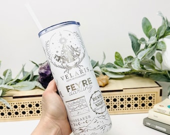 ACOTA R Velaris City 20oz Tumbler: Engraved Starlight Mug, Smut Book Gift