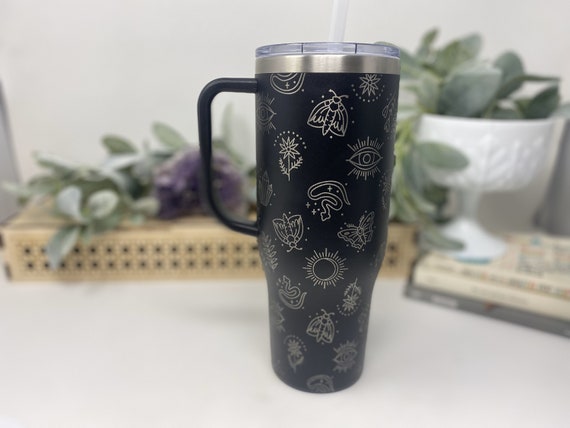 40oz Tumbler w/ Straw Gray