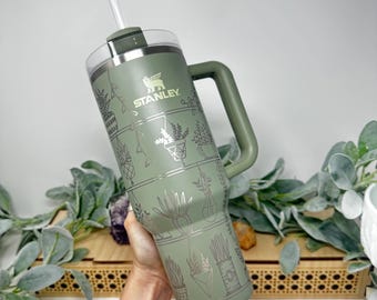 Engraved Plant Lover Tumbler: 40oz Stainless Steel Cup